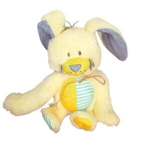 DEMDACO Oddball 7.5 x 6.5 Inch Bunny Polyester Soft Cuddly, Huggable, Toy, Plush